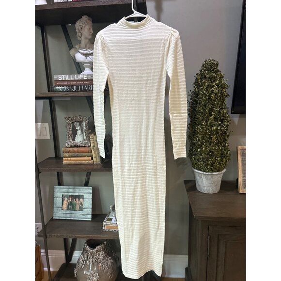 ROLLA'S Edgar Knit Maxi Dress Cream Womens Size Small - Picture 5 of 10